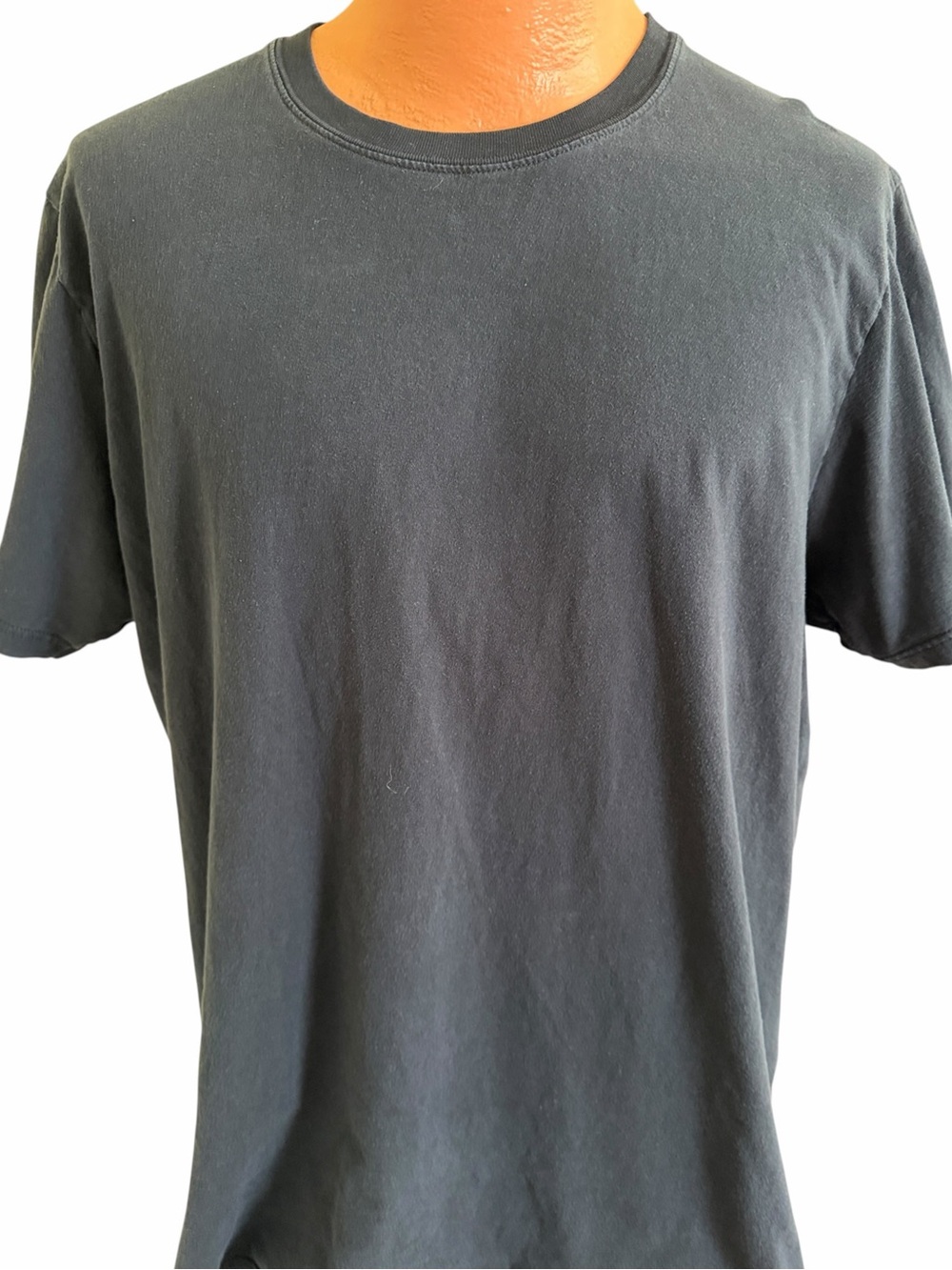 MEN’S JOCKEY SOLID BLACK BASIC CREWNECK T-SHIRT Size XLT Short Sleeves Tagless